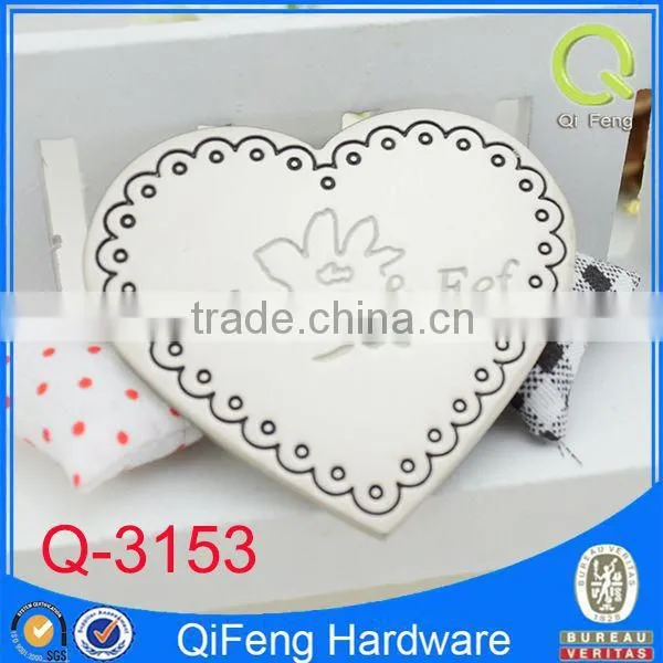 Q-3153 buckle for bag decoration nickel heart shape
