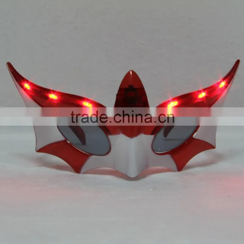 Nightclub bar Carnival Halloween Christmas party supplies, Light glasses LED glasses 6 lights batman glasses
