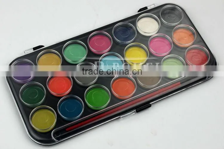 21colours semi dry watercolor paint set