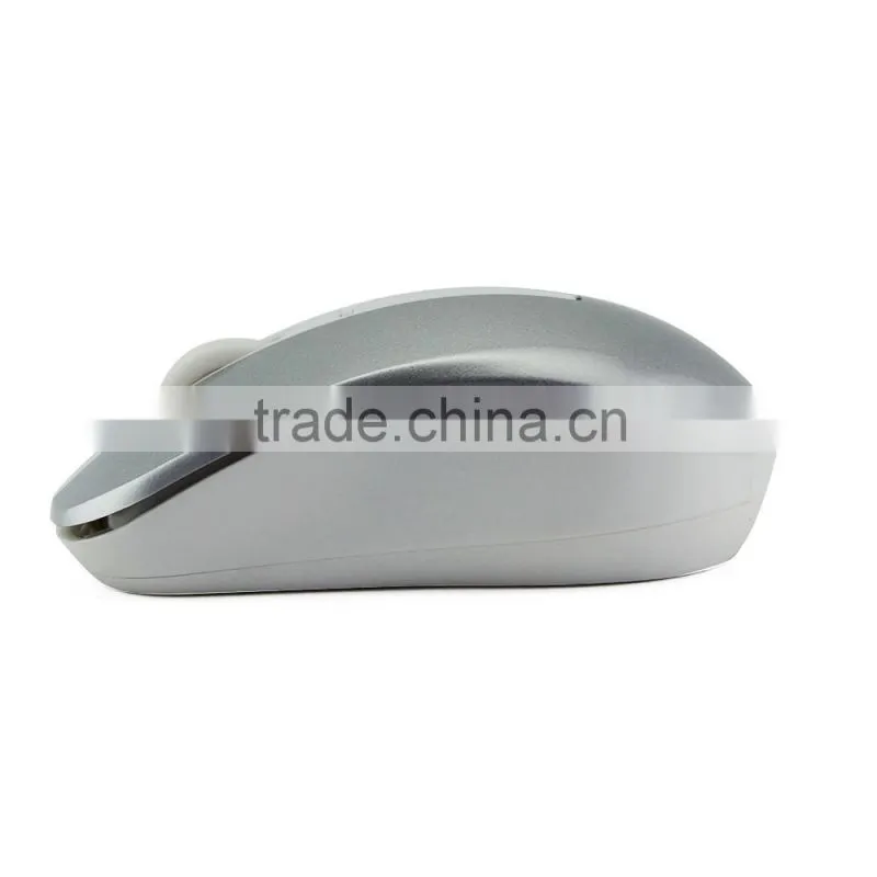 White gaming mouse slim 2.4G wireless Mouse with USB receiver