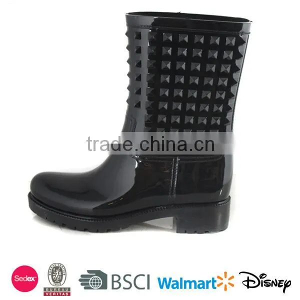 Sexy high heels women PVC rain boots Hot sell
