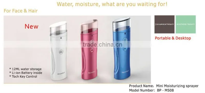 New Rechargeable home use handheld mini face steamer with USB cord accept brand OEM