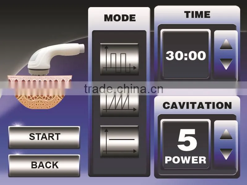 New products Portable 4 in 1 tripolar ultrasonic cavitation vacuum slimming machine