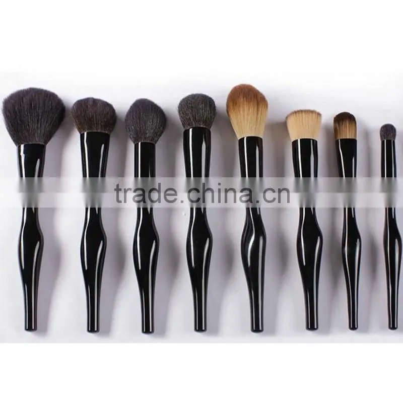 Special handle 15pcs custom logo cosmetic makeup brush set