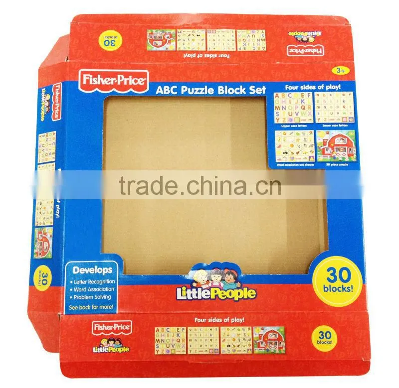 wood puzzle paper packaging boxes