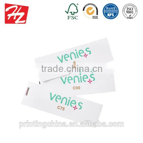 Excellent quality hang tag label in Dongguan factory