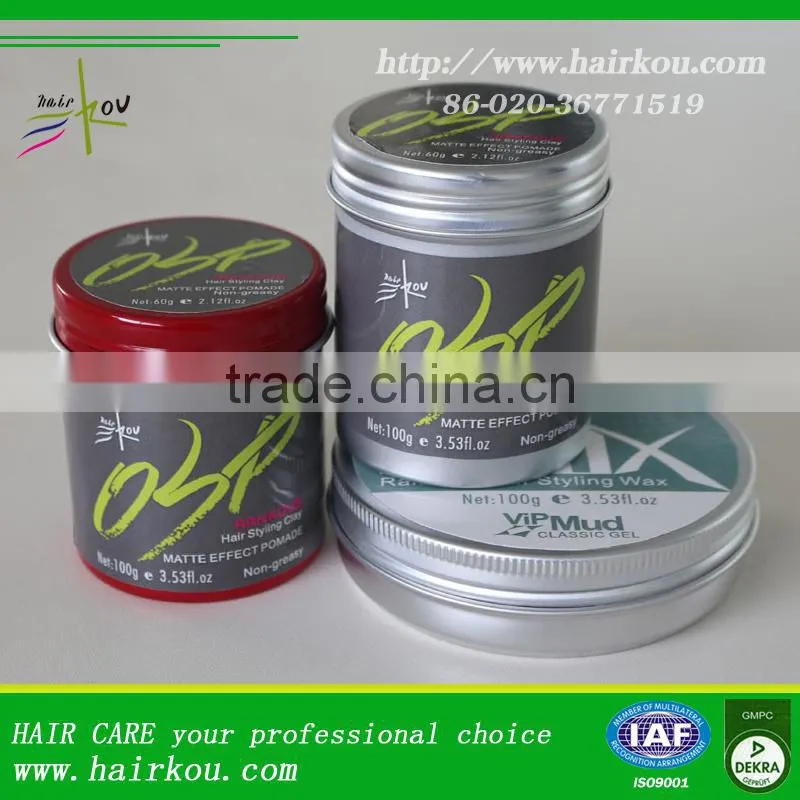 Private Label Strong Hold Pomade Superior OEM Hair Styling Clay