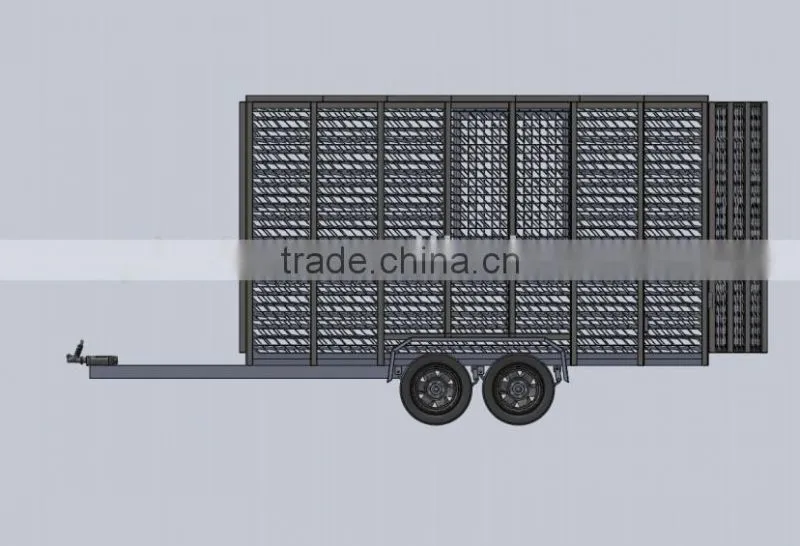 Powder coated galvanized Trash trailer