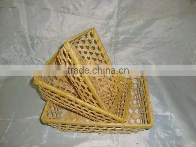 Bamboo breathable basket (rectangle)