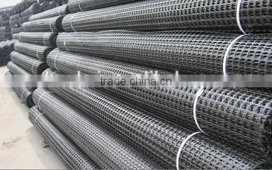 China supplier fiberglass Biaxial geogrid for pavements CE certificate