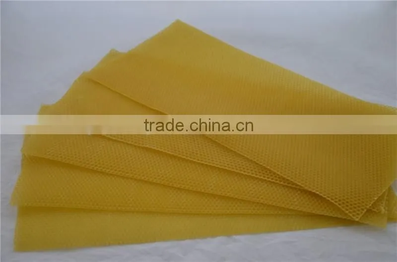 wholesale beekeeping tools durable yellow plastic foundation sheet for bees