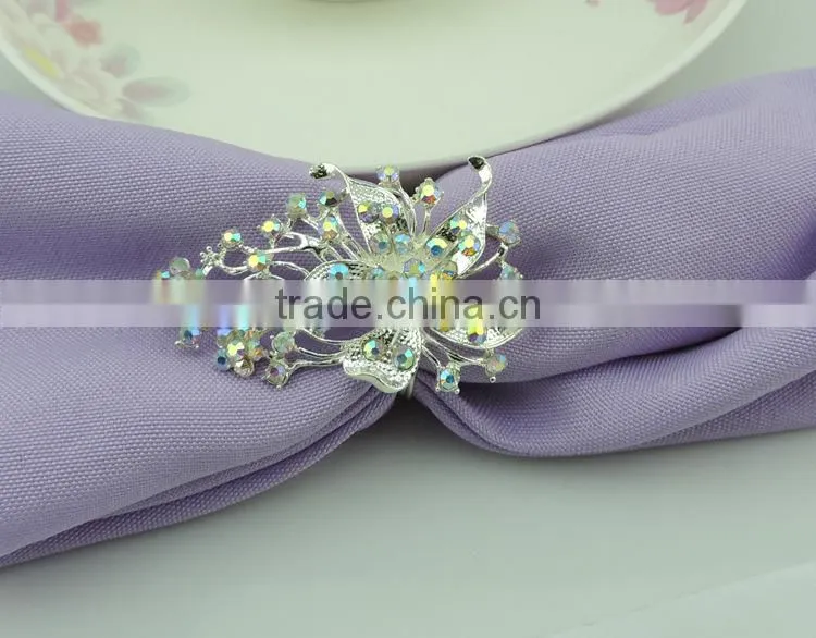 latest fashion crystal wholesale napkin rings