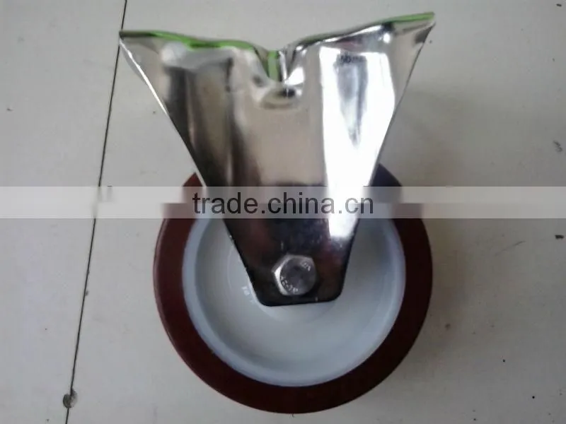 4" Industrial caster/stainless steel PU caster