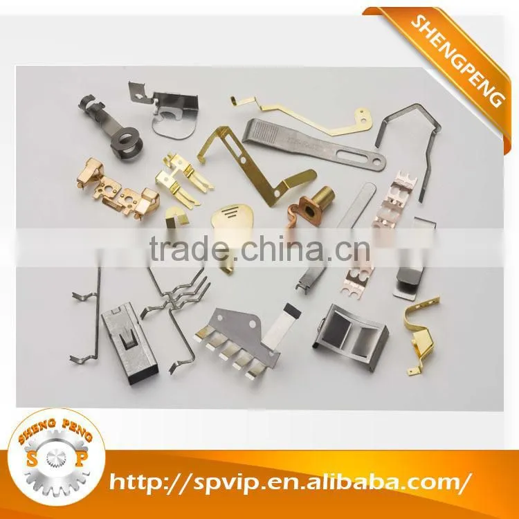Competitively Priced Multi-Slides Press Metal stamping parts for Clips, Flat Springs, Battery Contacts