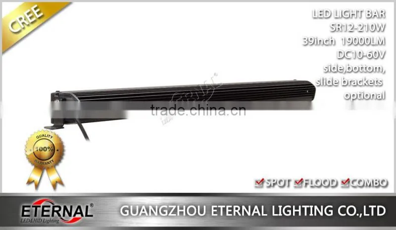 39in 210W led light bar for car automotive offroad SUV marine boat high power led working auxiliary lamp