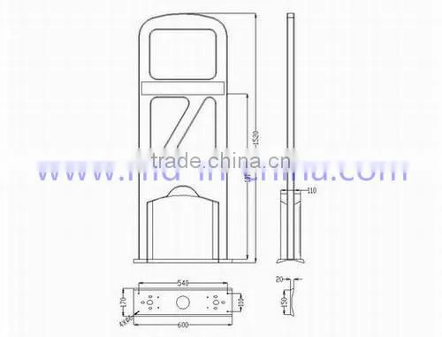 Factory Price long range gate barrier rfid reader