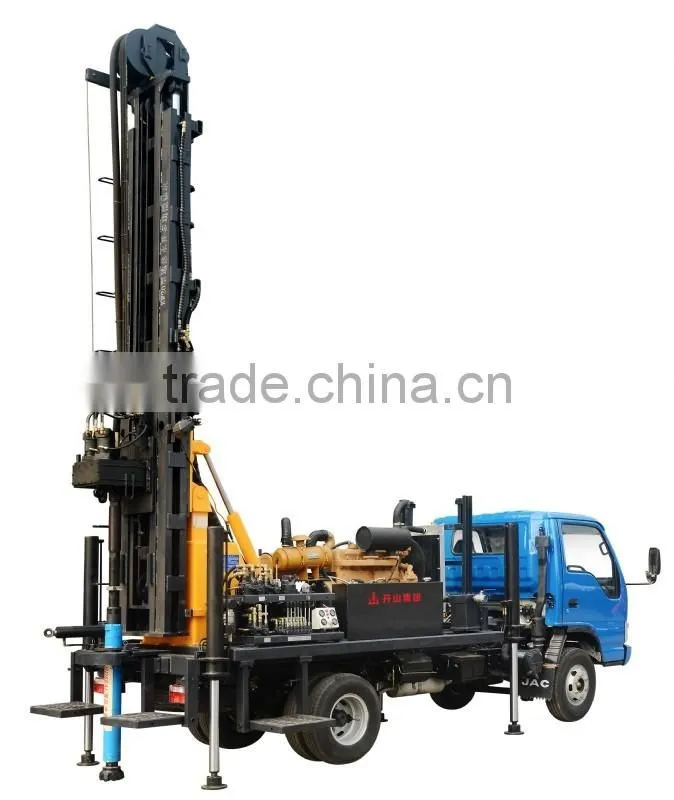 KW20C 200m depth 115 ~ 220mm diameter truck mounted multifunctional geothermal water well drilling rig