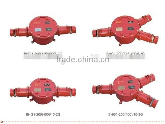 Underground casting junction boxes for coal mine