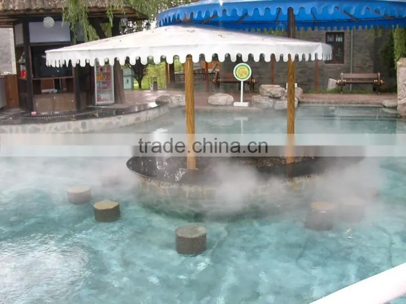 Swimming pool cold fog water fountain