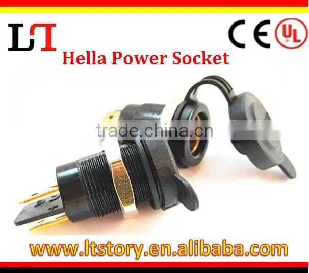 12v-24v DC Hella Type 20A Panel Mount Accessory Socket
