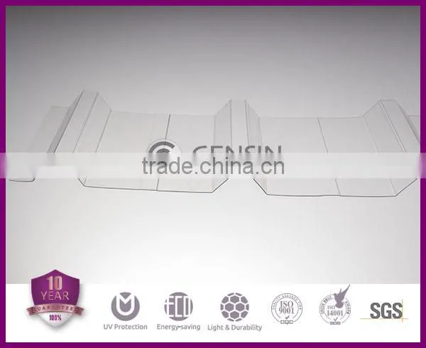 DIY Plastic Roof Covering Corrugated Polycarbonate Sheet Long Service Life