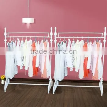 2015 Alibaba stand store 4 sides hang cloths island frame display racks