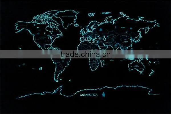 CT-543 Popular waterproof LED bright flashlight world Star Map travel light world map