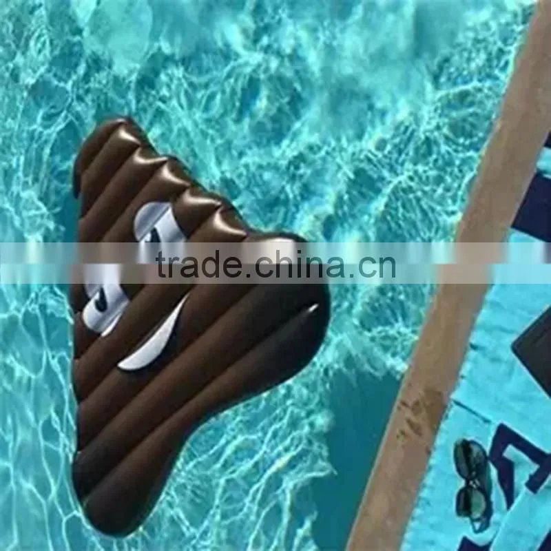 2016 New Custom Emoji Inflatable Beach Plastic Pool Float