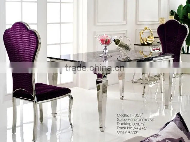 classic dining tables glass dining table set TH371