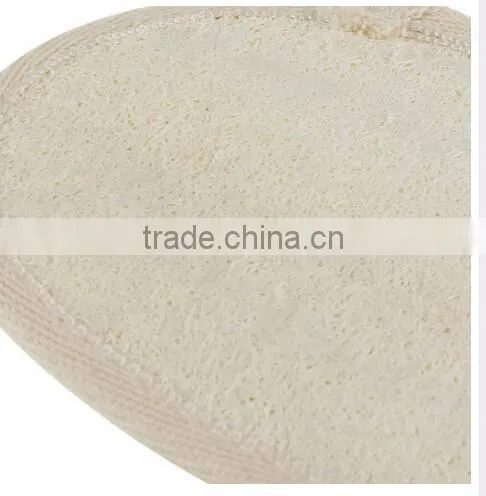 cy293 Natural Luffa and Terry Cloth Materials Loofa Sponge Scrubber Brush Close Skin For Men and Women Exfoliating Loofah Pads