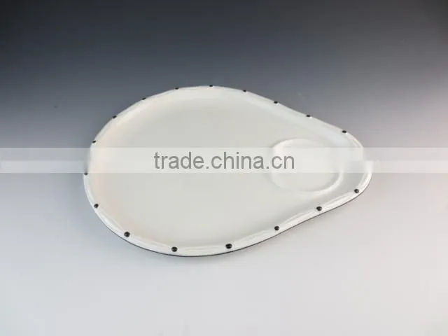 Description: ceramic eco-friendly durable dinner ware type dinner sets for one person with stain steel knife ,spoon and fork