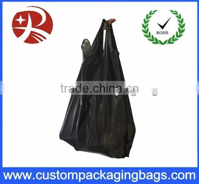 plastic biodegradable t-shirt bag with printing