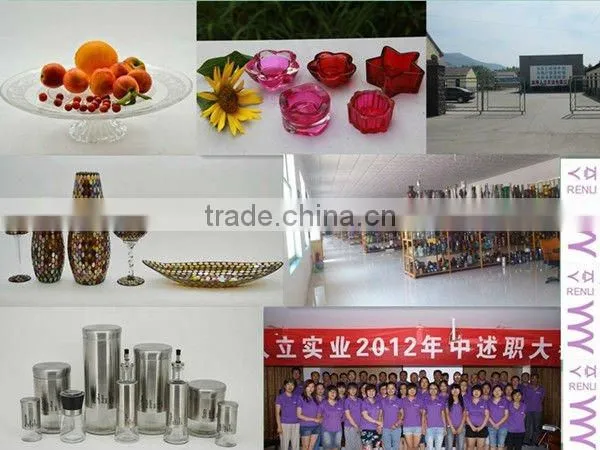Wedding Centerpiece Exotic Style Amber Mosaic Handmade Shapes Tall Gorgeous Designs Vases