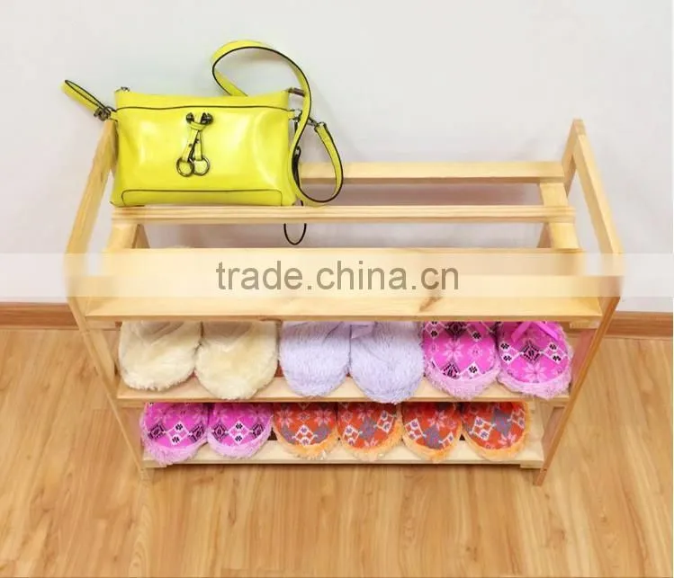 Free standing 3 tier quality product shoe rack/shelves display