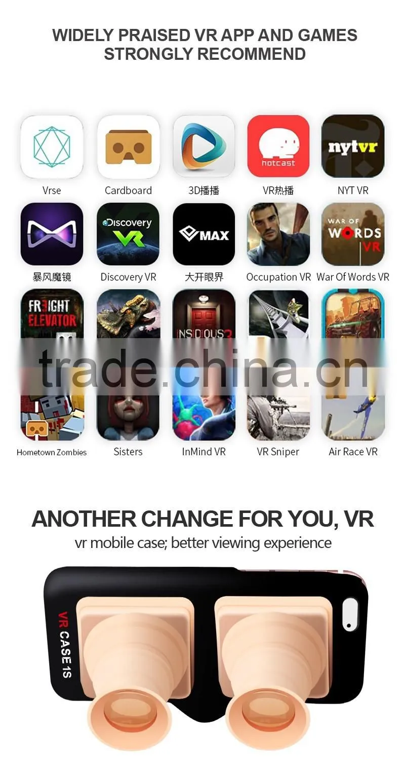 2016 hot selling cheap price factory wholesale VR BOX mobile case 3D Glasses