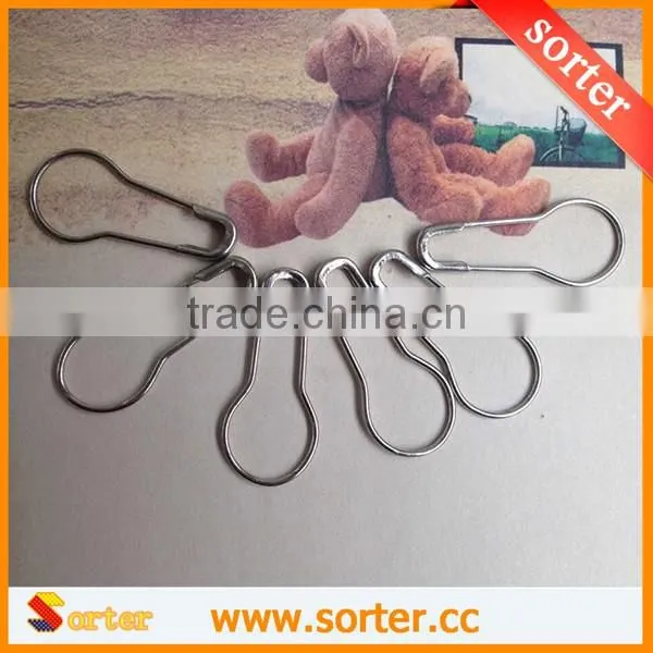 2016 Hot sale silver Calabash Shape Safety Pin Pear Gourd Shape Coilless tag Fastener pin
