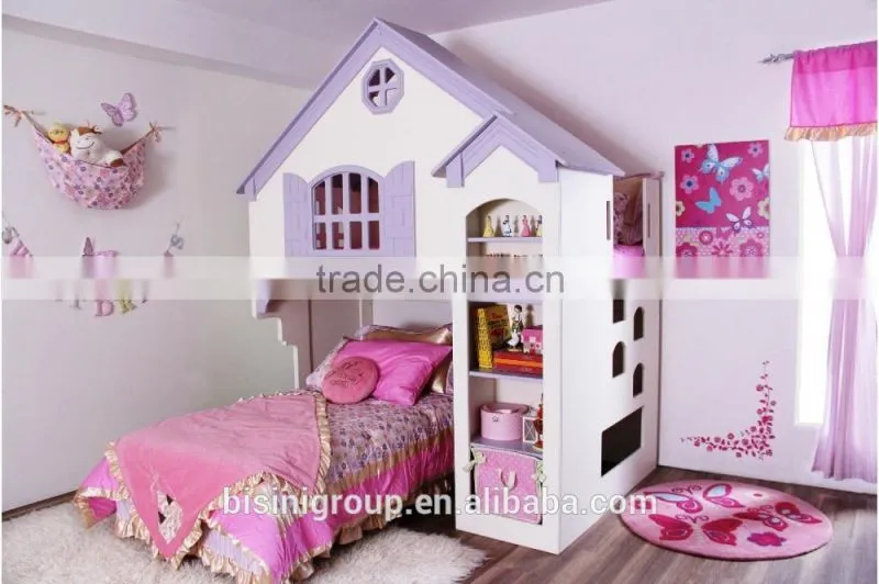 In stock - Bisini new product promotion kids wooden tree house/doll house bunk bed - BF07-70360