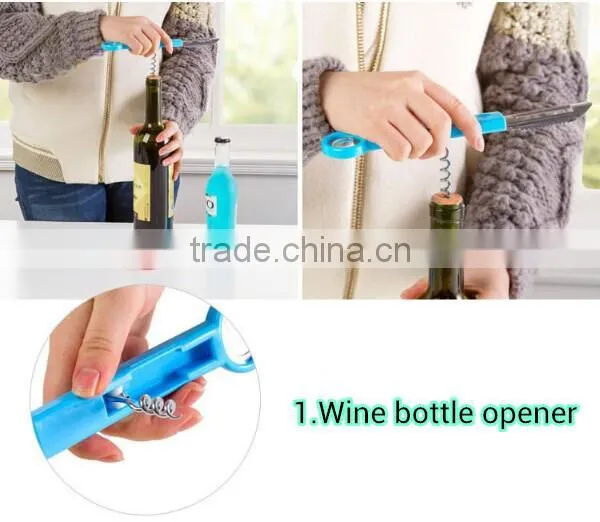 Promotional kitchen tool 4 in 1 Peeler &Bottle Opener