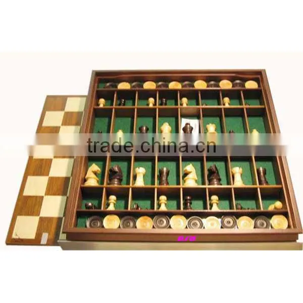 intelligent wooden board chess,most popular wooden chess borad,brain training wooden board chess WJ277630