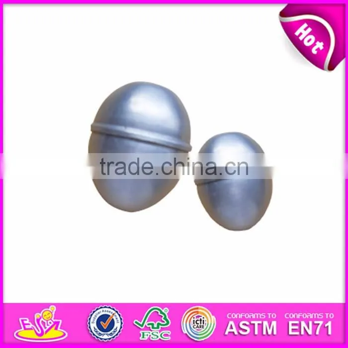 Customize shaker instruments baby mini wooden egg shaker instrument W07I079