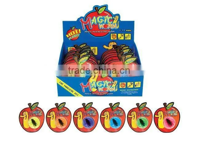 Magic twisty worm/plush magic worm/magic fuzzy worm