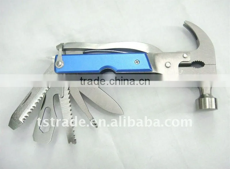 2014 multi tool stainless steel axe pomotion gift hammer multi hammer with axe tools