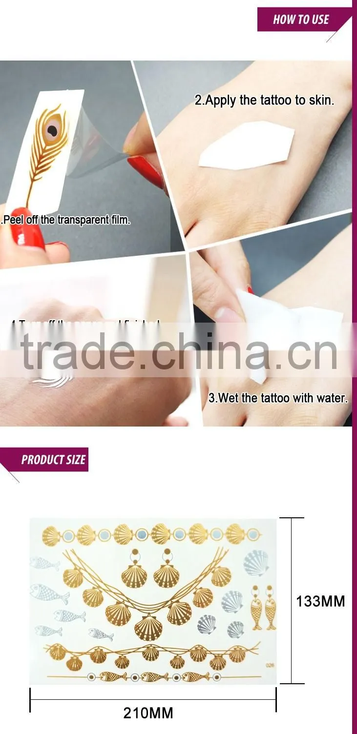 Promotional custom hand temporary tattoo sticker