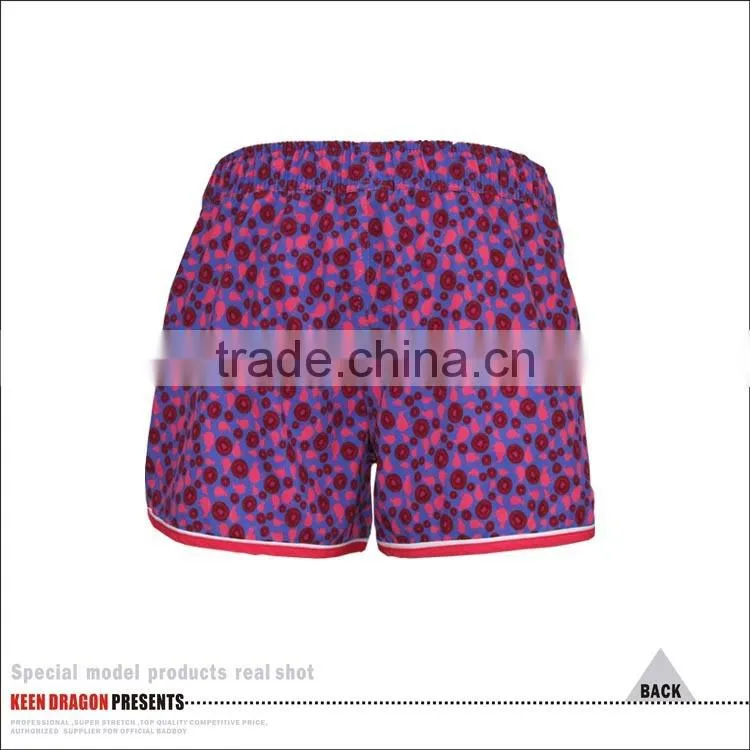High Quality Girls Gym Shorts Sublimation Print Womens Running Shorts