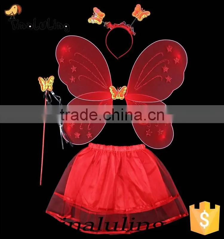 new products 2016 butterfly fairy wing girls party dress costume party supplies