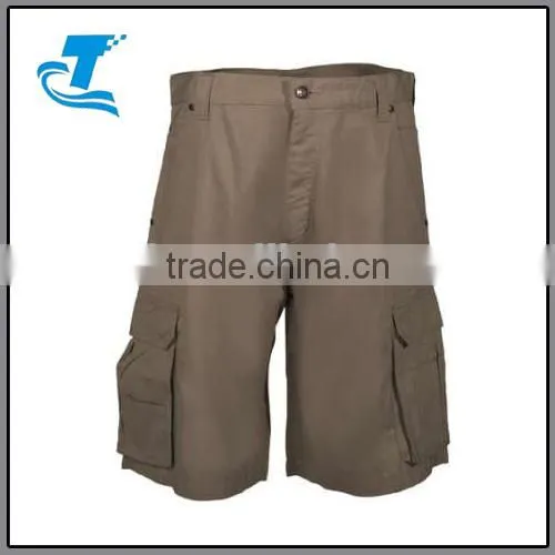 Men's Green Cotton RipStop Cargo Shorts