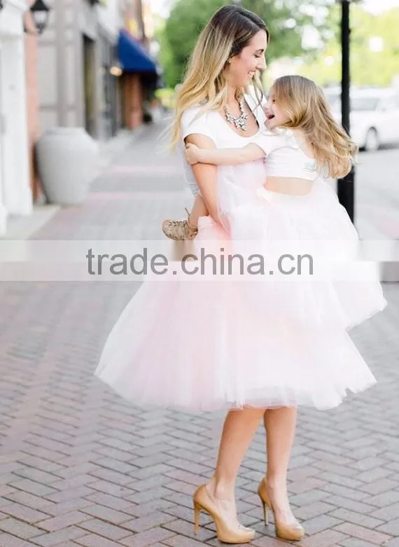 Boutique Girl Clothing Momy And Me Lace Tutu Skirt For Wholesale