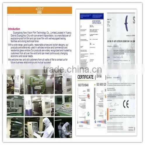 transparent color film self adhesive