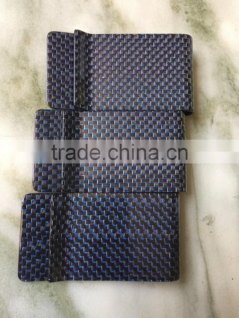 China wholesale carbon fiber money clip hinged money clips for men