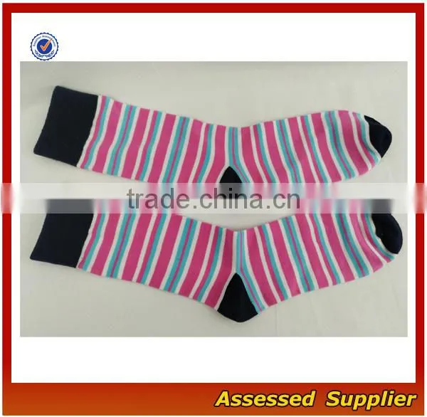Pinky Black Women Custom Colorful Combed Cotton Dress Business Socks